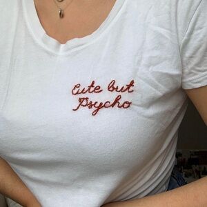 "Cute but psycho" Brandy Melville T shirt